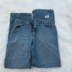 Straight Leg Blue Jeans